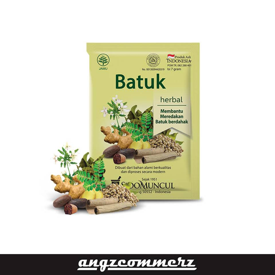 

SIDOMUNCUL Batuk Jamu Tradisional Obat Herbal untuk Batuk Berdahak 1 Sachet BDG