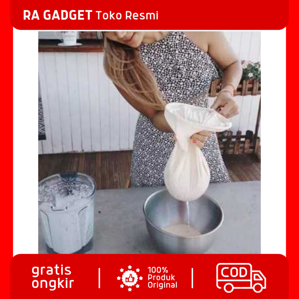 Kain Peras Reusable Bag Strainer Mesh Number 200 20 x 30 cm / Alat Kain Kantong Peras Perasan Pemera