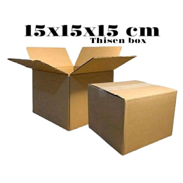 

Box packing kerdus 15x15x15 cm recycle die cut | daur ulang | packaging souvenir