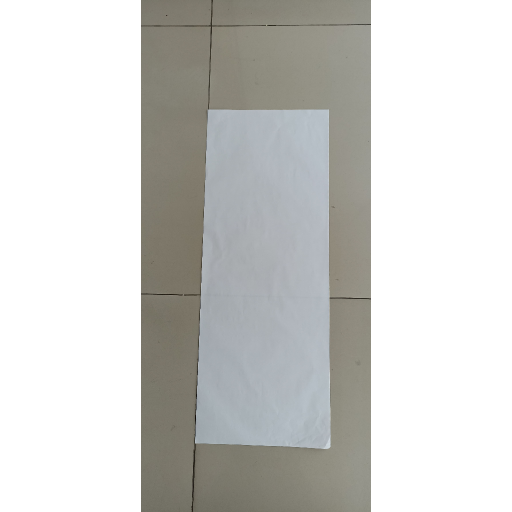 

Kertas Litho/Tissue Putih 30 GSM ukuran 27 cm x 69 cm 1 RIM 500 Lembar