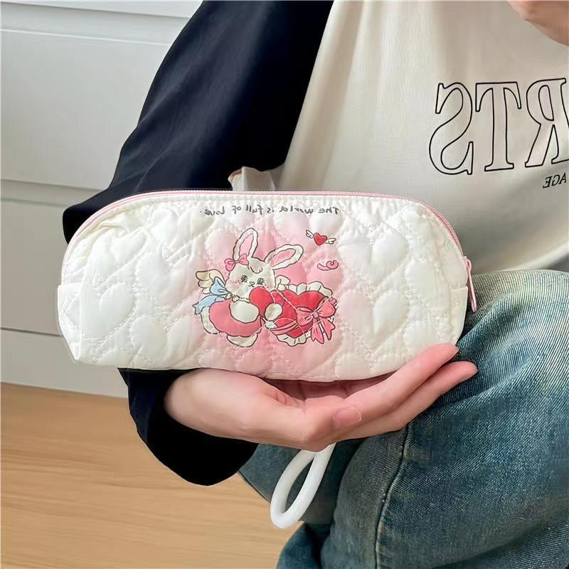 

✨❤️Tempat pensil cetak anjing lucu tas alat tulis berkapasitas besar tas penyimpanan kosmetik portabel tas penyimpanan serbaguna