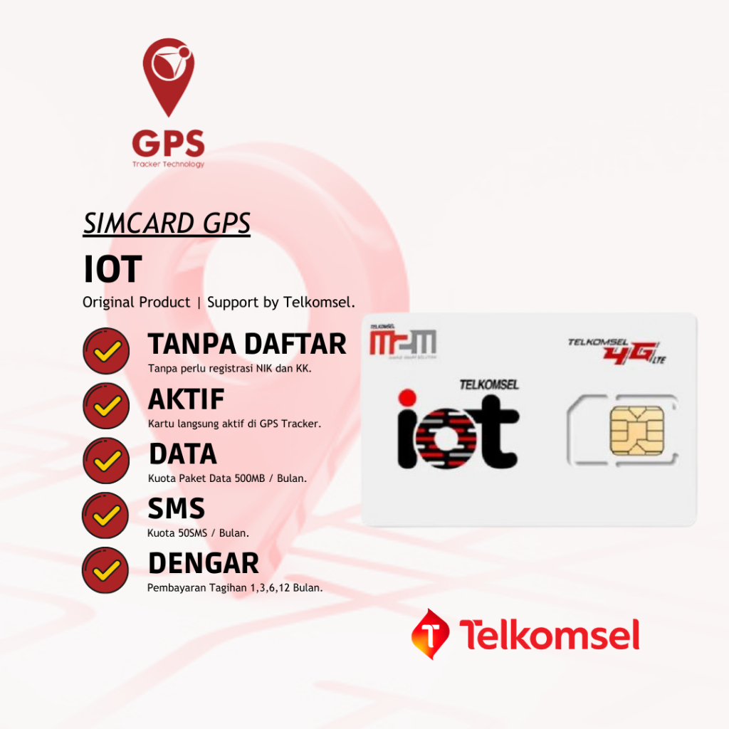 KARTU IOT M2M KHUSUS GPS ANTI HANGUS