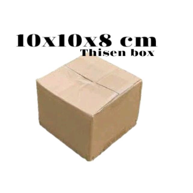 

Kardus die cut recycle 10x10x8 cm box kardus souvenir packaging siap pakai