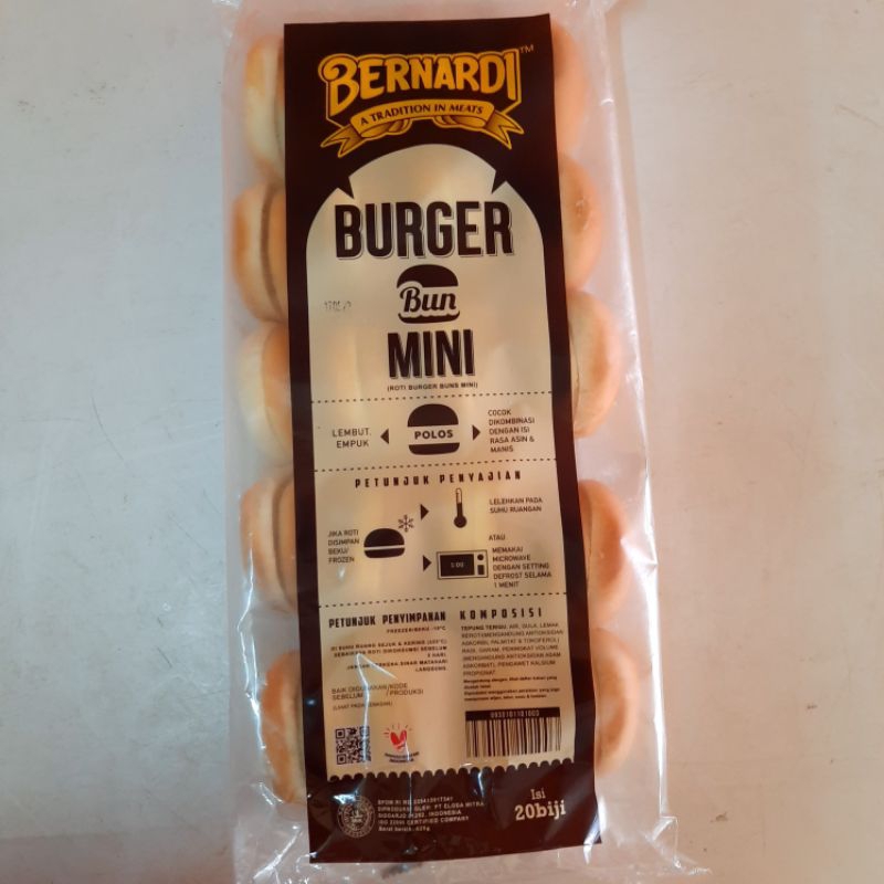 

Bernardi Bun Roti Burger Mini Polos isi 20