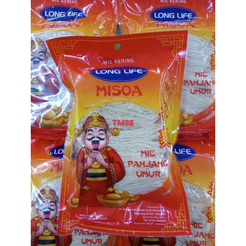 

MIE KERING CAP LONG LIFE/MISOA PANJANG UMUR/MIE PANJANG UMUR