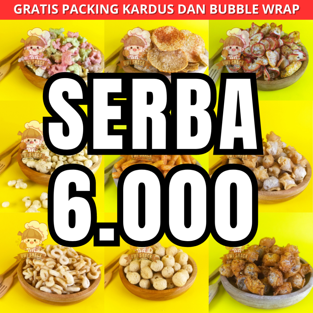 

SNACK KILOAN SERBA 6000 makanan ringan jajanan cemilan camilan snack murah
