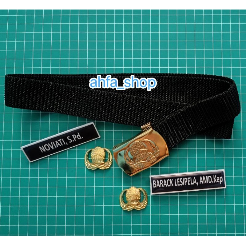 

Paket Hemat Name Tag ASN (Ikat Pinggang, Nametag & Pin Korpri)