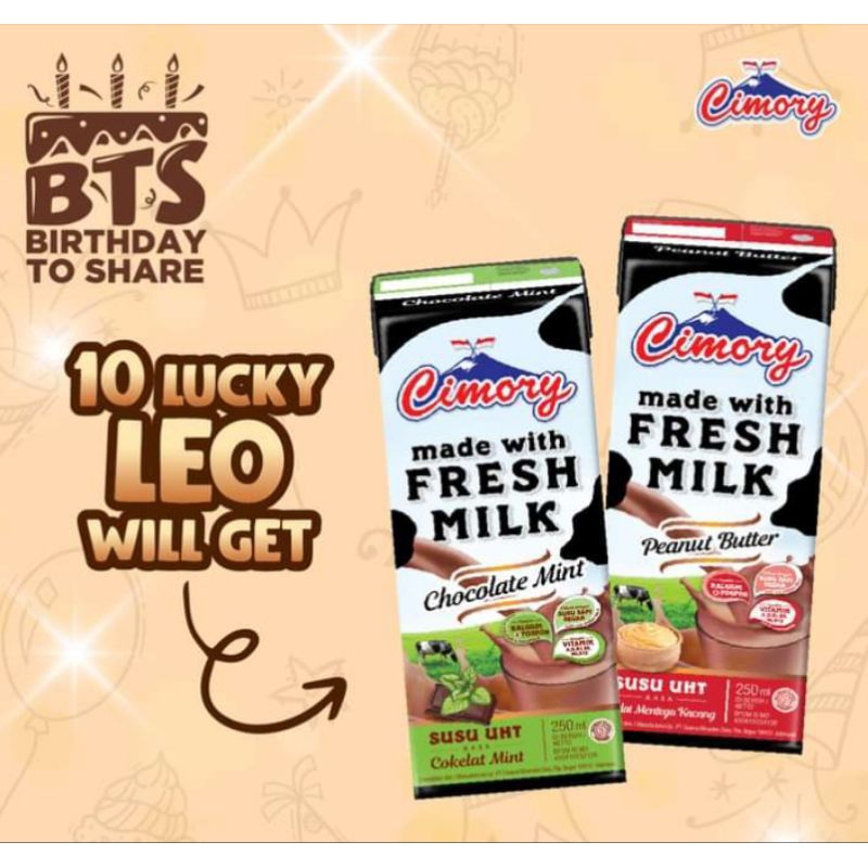 

FRESH MILK CIMORY SUSU UHT 250ML ORIGINAL