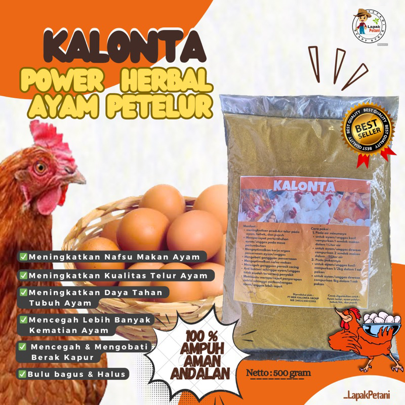Vitamin/Suplemen  Herbal Alami Kalonta Untuk Ayam Petelur