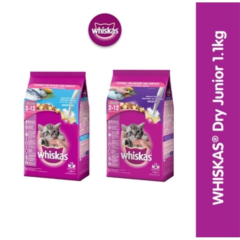Whiskas Junior Makanan Anak Kucing Whiskas 1.1kg