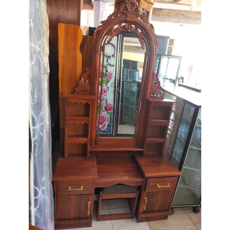 MejaRiasKacaRiasKayuJatiFurniture