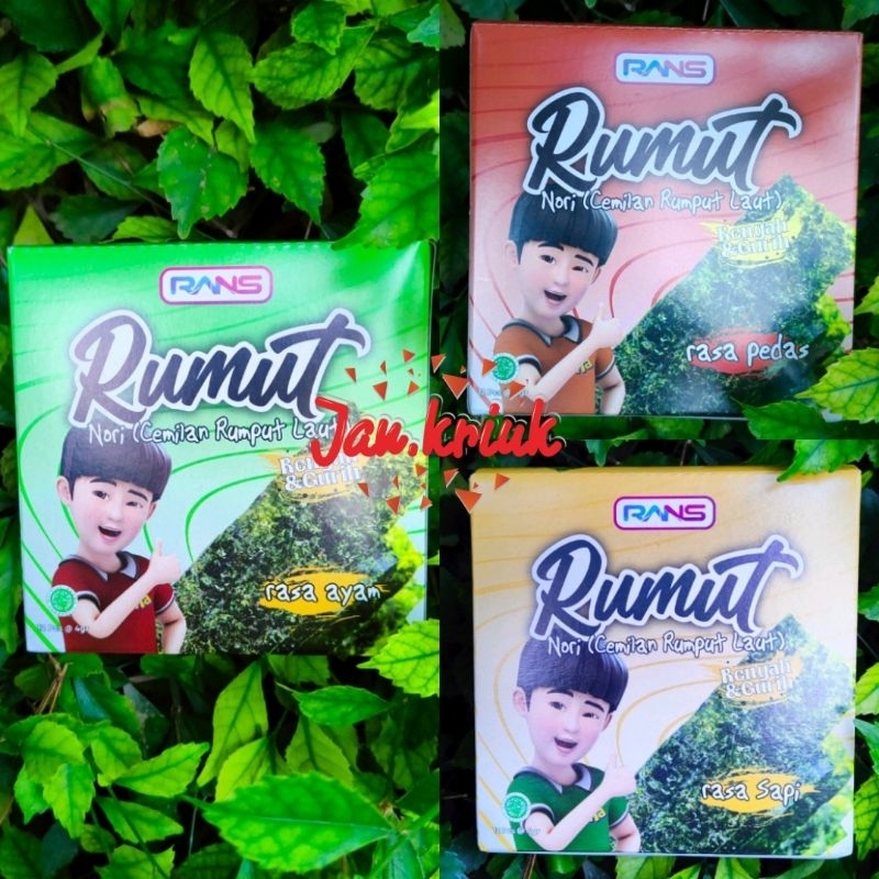 

Rumut camilan rumput laut/Nori RANZ