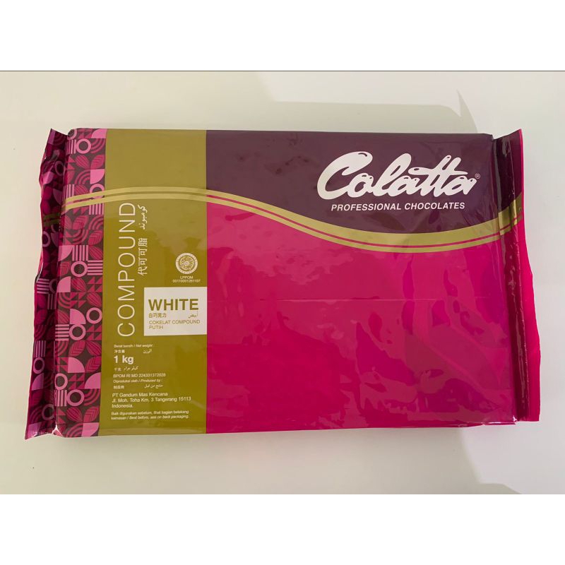 

COLATTA WHITE COMPOUND / COKLAT PUTIH COLATTA UKURAN 1KG DAN REPACK 200GR