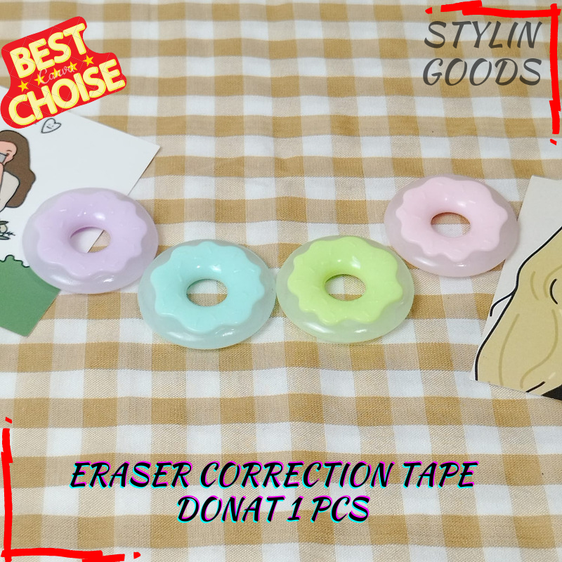 

ERASER CORRECTION TAPE DONAT 1 PCS / PENGHAPUS TOCHAIN DONAT E2220 HAPUSAN UNTUK CORRECTION TAPE TIPE-X / PERLENGKAPAN SEKOLAH TERBARU BISA GROSIRAN