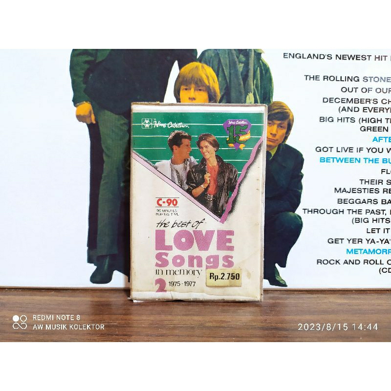 Kaset Pita : the best of LOVE Songs 2 in memory 1975 - 1977