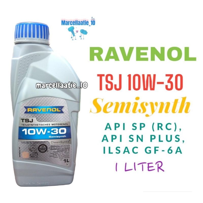 OLI RAVENOL TSJ 10W-30 SEMISYNTH 1 LITER made in Germany OLI RAVENOL MURAH OLI MOTOR MATIC MURAH OLI