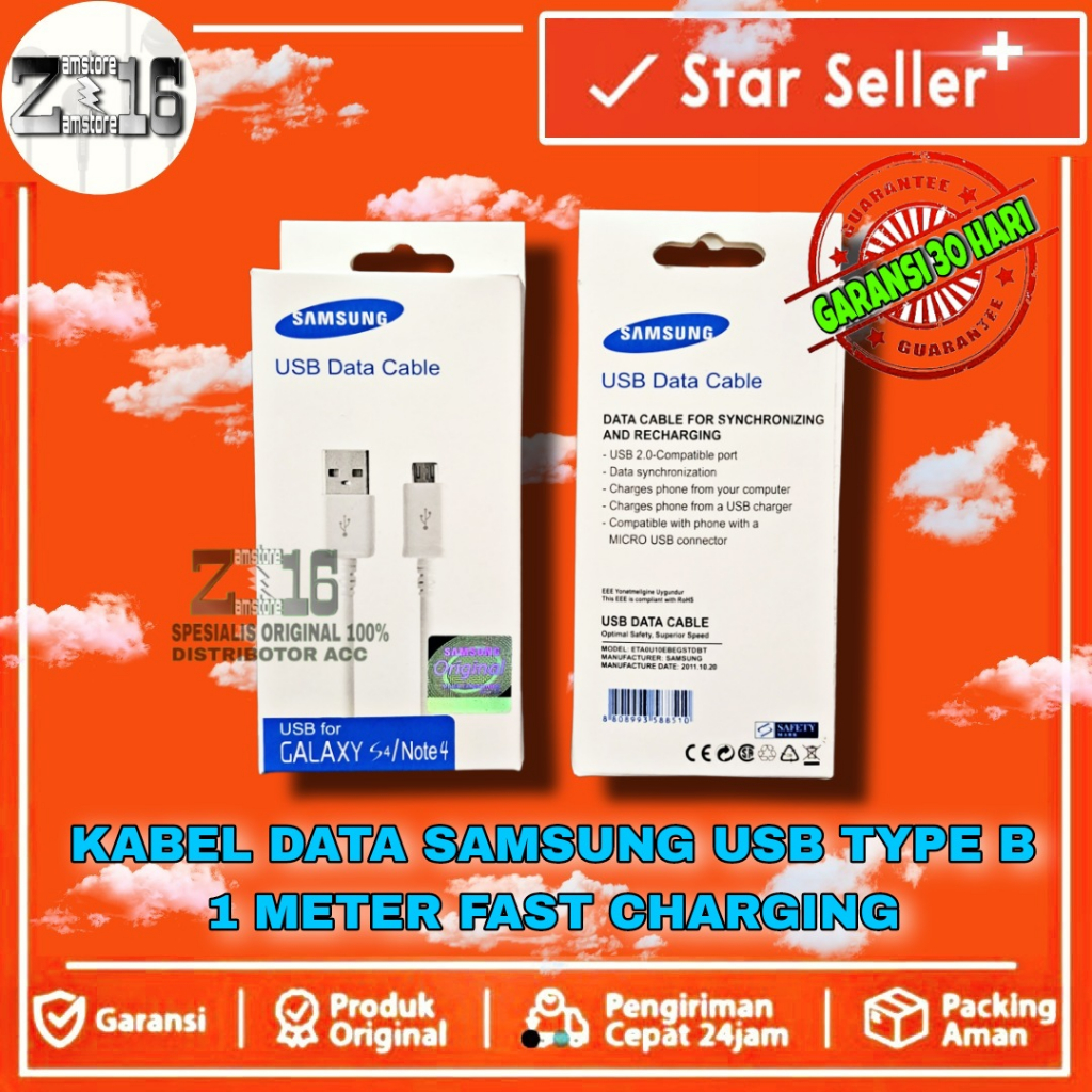 cable Kabel data USB samsung galaksi A6 2016 ORI 100% FAST CHARGER