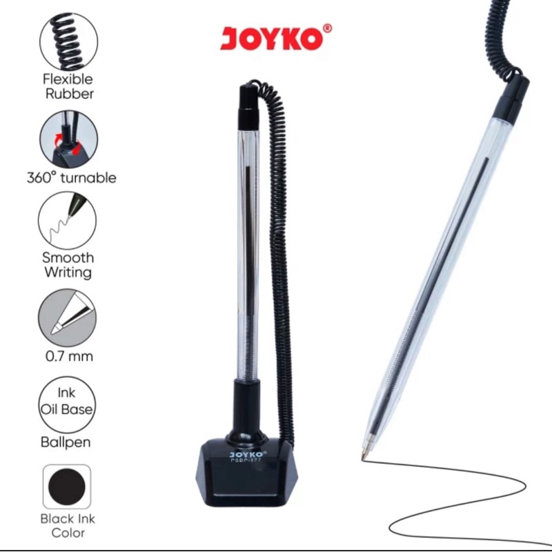 

Pen Stand Joyko PSBP-177 0.7mm 360’ Pulpen Pena Berdiri Ball Point Bolpen 0.7 mm