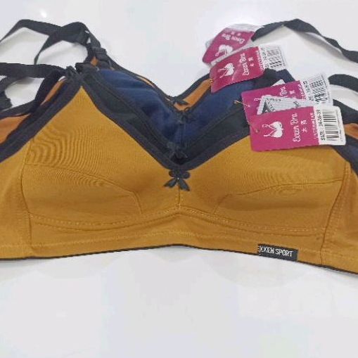 Bra sport exxen sport bra tanpa busa empuk tidak kaku tipis bra bh busa remaja dewasa bra busa tipis