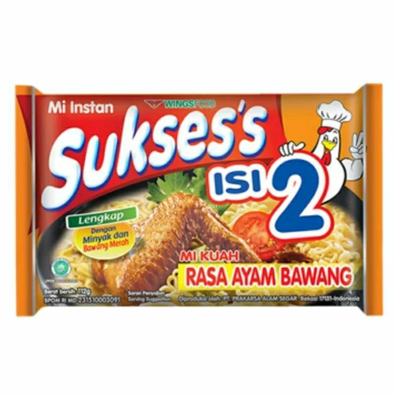 

Mie sukse isi 2 mie kuah ayam bawang 115gram