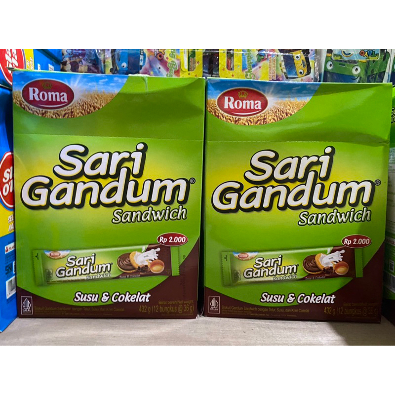 

ROMA SARI GANDUM SANDWICH 1 BOX ISI 12 pc