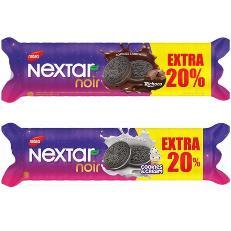 

Nextar Noir cookies & cream vanila Richoco 144 g