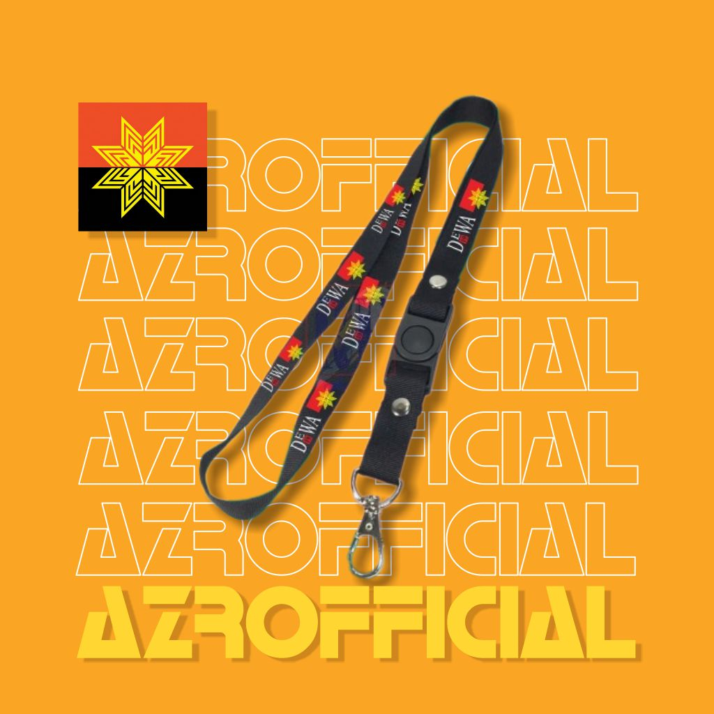 

TALI LANYARD BAND DEWA 19 GANTUNGAN KUNCI BAND ROCK INDONESIA GANTUNGAN LEHER GANTUNGAN ID CARD /gantungan HP