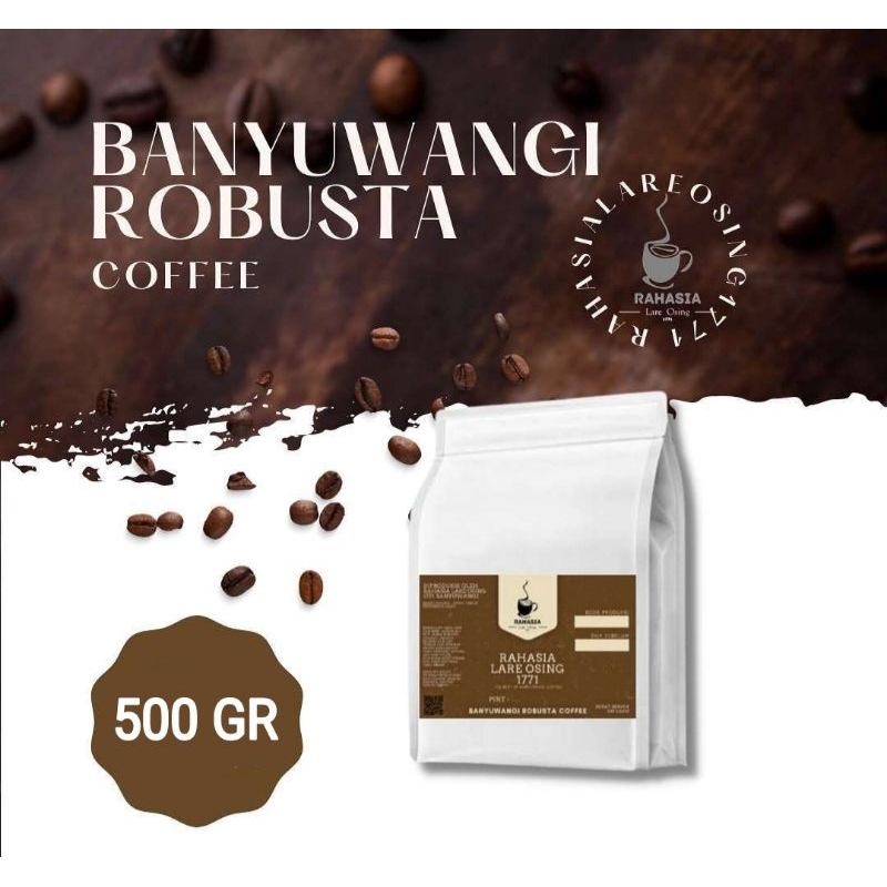 

Kopi Robusta 1/2 KG Murni Roasted Bean Banyuwangi - Rahasia Lare Osing