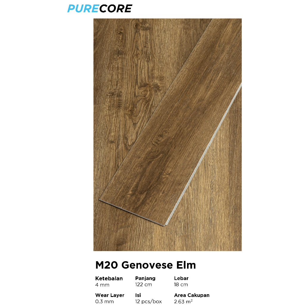 SPC Marvel M20 5mm | Parquet Vinyl SPC - Genovese Elm | 2.196 M2