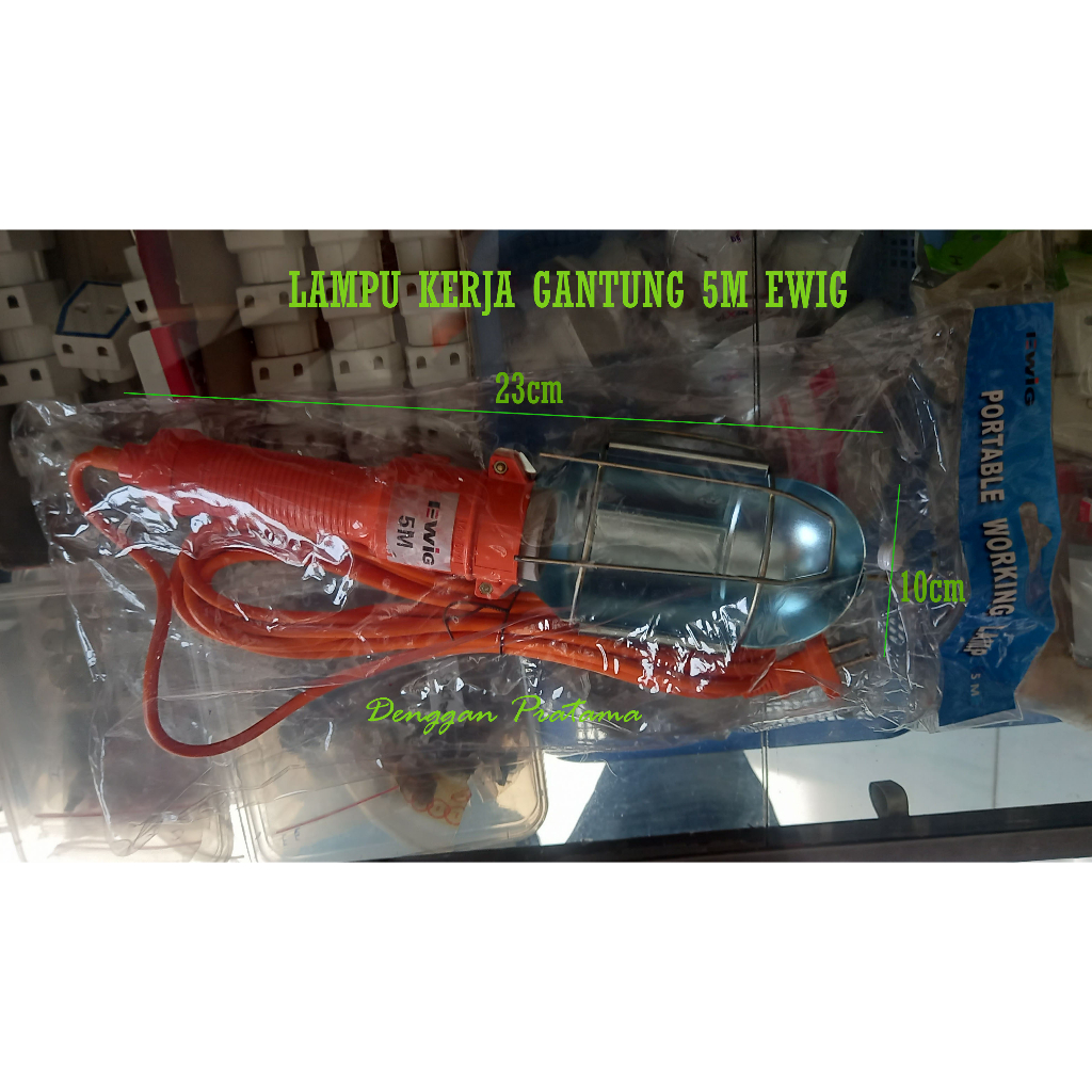 Lampu Kerja Gantung 5M Ewig / Lampu Bengkel Workshop