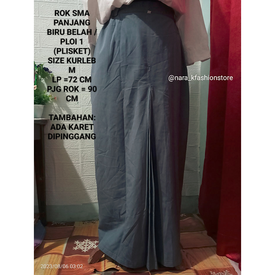 ROK ABU SMA PLOI 1 | ROK ABU BELAH 1 DEPAN |ROK ABU SPAN SMA| BEKAS /PRELOVED MURAH