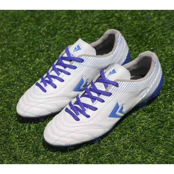 SEPATU SEPAK BOLA SEVSPO X ZORO ONE LEATHER FG WHITE BLUE EPATU BOLA BAHAN KULIT 100% ORIGINAL