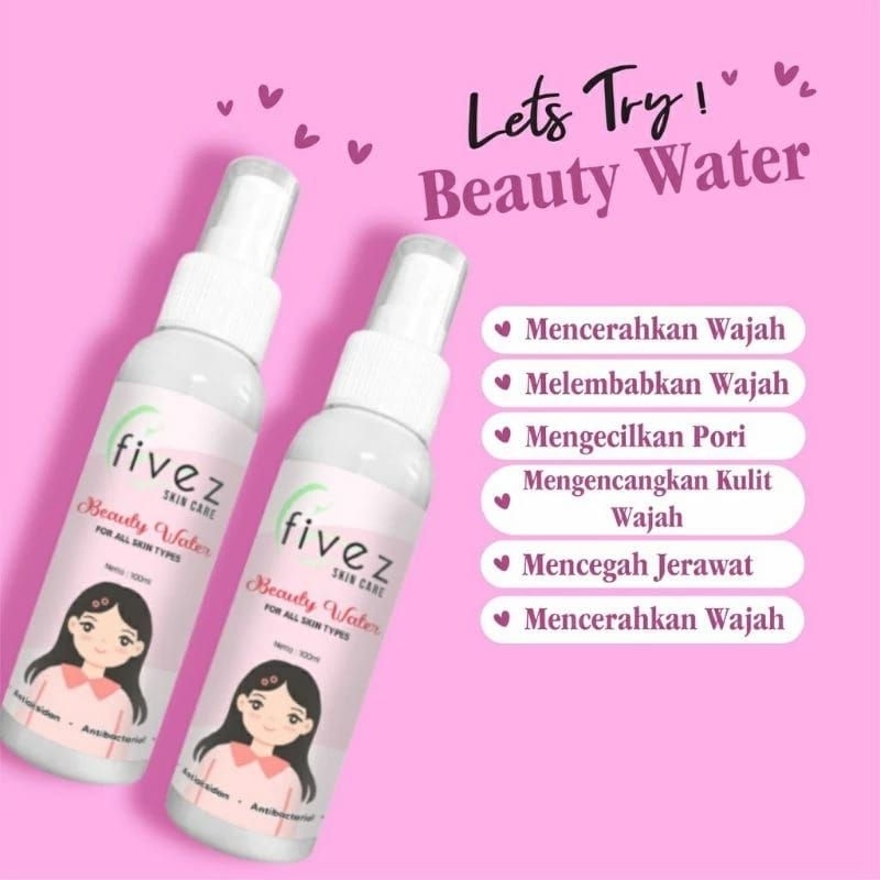 NEW FIVEZ Skincare Beauty Water Facemist Glowing