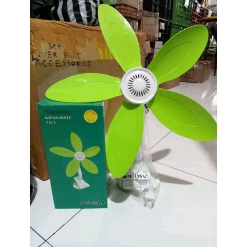 KIPAS ANGIN NAGASAKI JEPIT / DINDING 5 BALING KENCANG TERMURAH