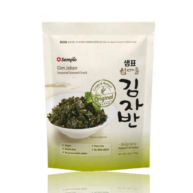 

Sempio Gim Jaban / Crispy Seadoned Seaweed Laver / Nori Berbumbu 50 gram