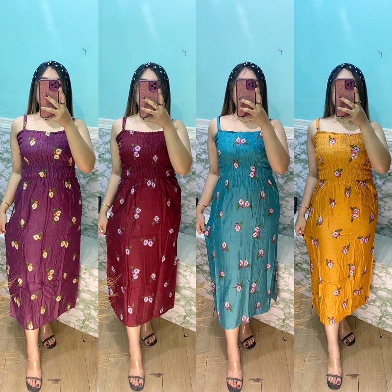 DASTER KERUT PANJANG /KERUT TALI/BUNGA/DASTER KERUT RAYON