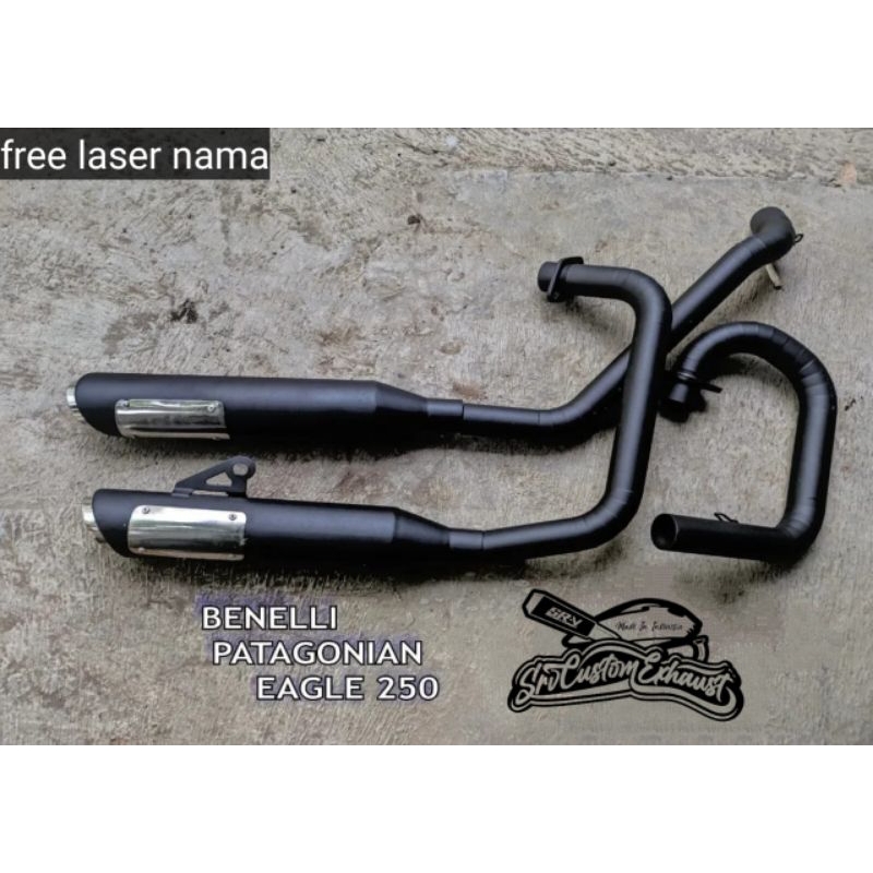knalpot custom benelli PE benelli patagonian eagle 250 bobber
