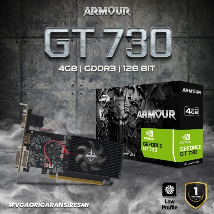 VGA CARD ARMOUR GT 730 4GB 128BIT DDR 3 GRAPHIC CARD