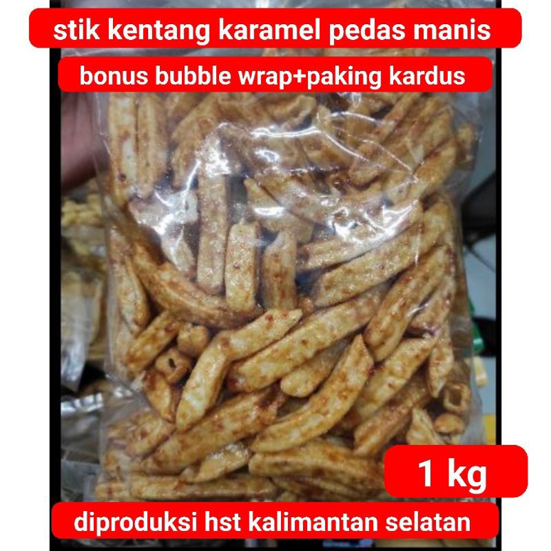 

COD 1 kg stik kentang karamel pedas manis