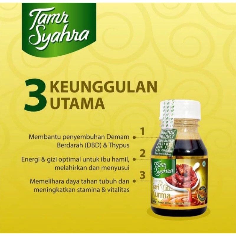 Sari Kurma Tamr Syahra Original 360m