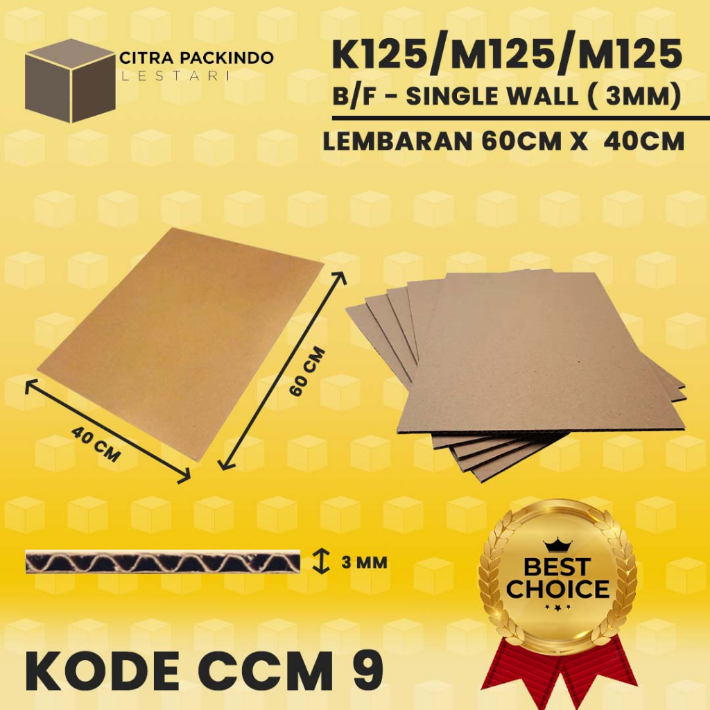 

Kardus Karton Lembaran 60x40 CM Lembaran Sheet Packing