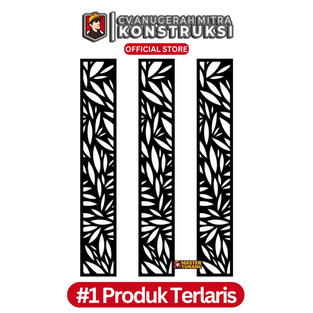 LASER CUTTING PAGAR ORNAMEN FASAD/PERTISI/PINTU PLAT BESI
