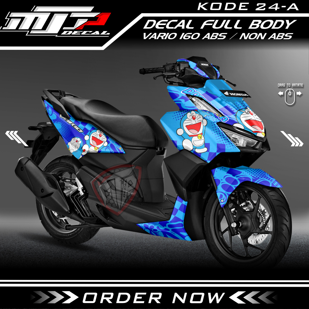 Decal sticker Honda Vario 160 New ABS/NON ABS fullbody Dekal Stiker Motor Honda Vario 160 Murah deca