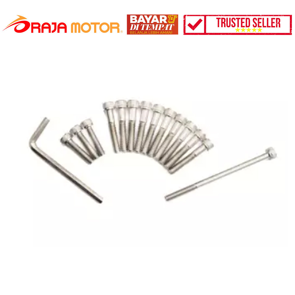 COD READY - Baut Blok Mesin L Honda Scoopy dan Beat - Chrome - RAJA MOTOR Jual Aksesoris Variasi Sep