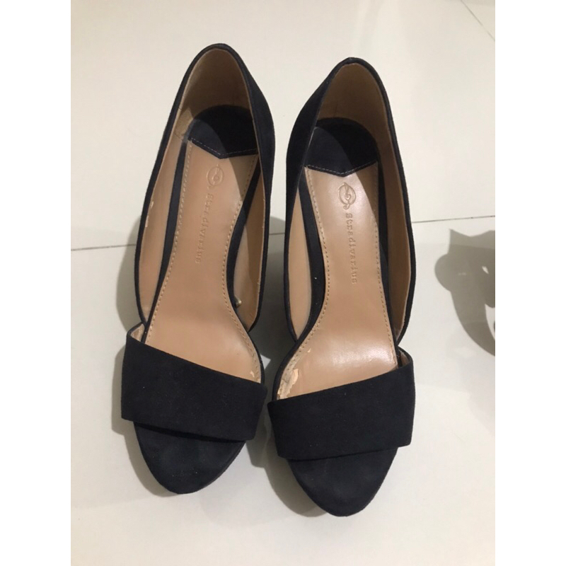 sepatu platform wedge heels stradivarius preloved