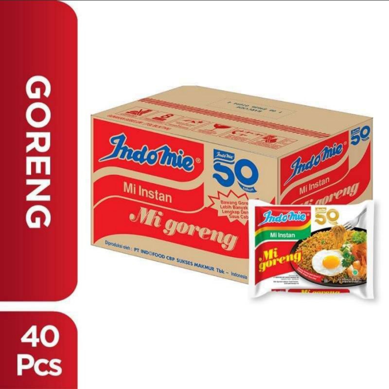 

Mie Indomie goreng 1 karton/dus isi 40pcs