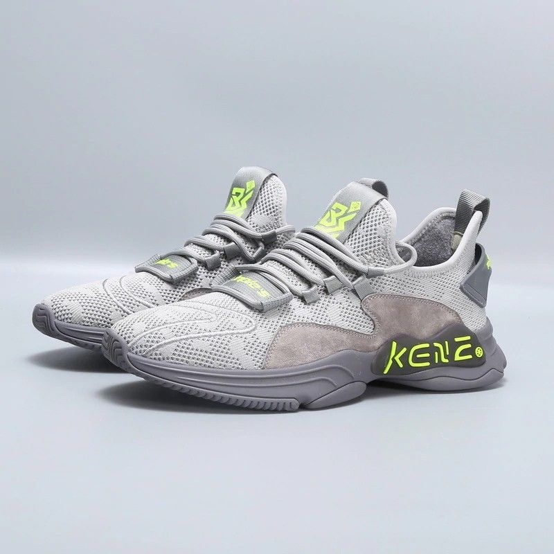 Sepatu Pria Slip On Tali Import Yiberly Kenzo D5 Abu Grey Sport