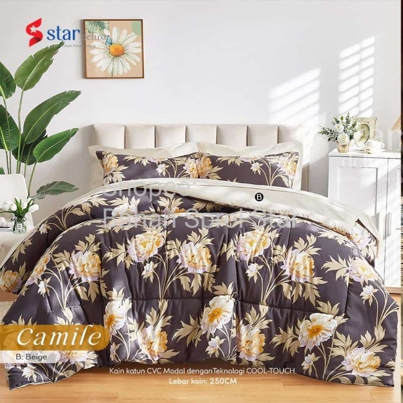 Bahan Kain Sprei Star - Camile
