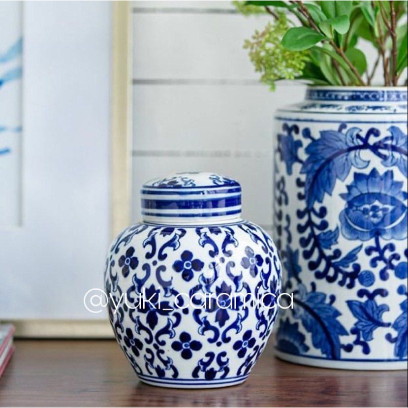 toples china keramik / tochin keramik biru putih