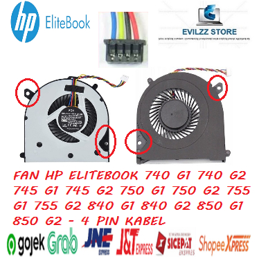 FAN KIPAS LAPTOP HP ZBOOK 14 G1 G2 4 PIN KABEL